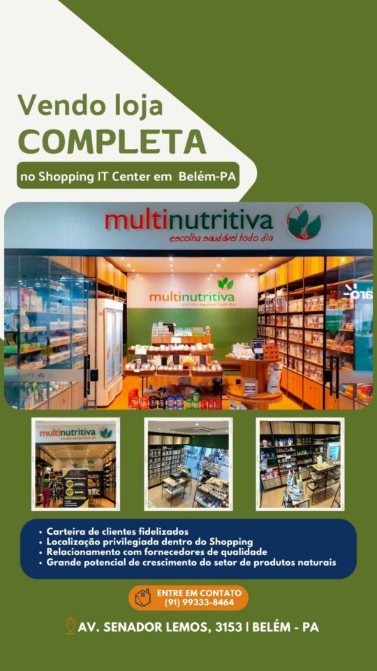 Oportunidade de negócio no ramo de produtos naturais
