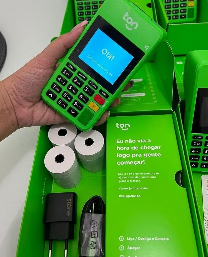 Maquininha de cartão Ton promoção Black Friday tempo limitado