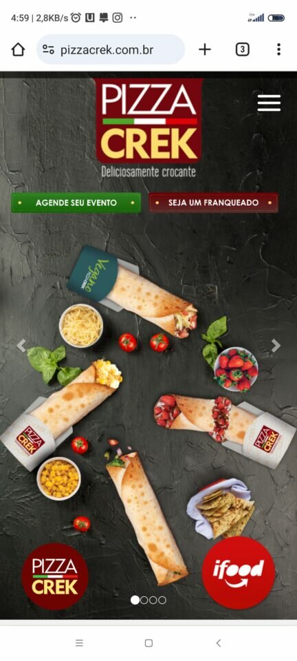 Unidade de franquia Pizza Crek