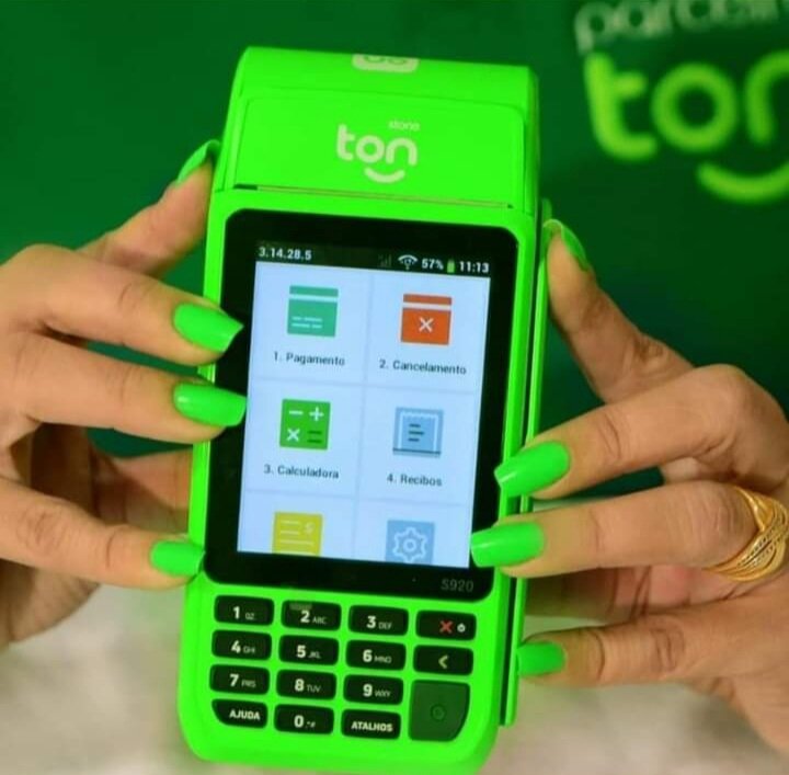 Maquininha de cartão Ton promoção Black Friday tempo limitado