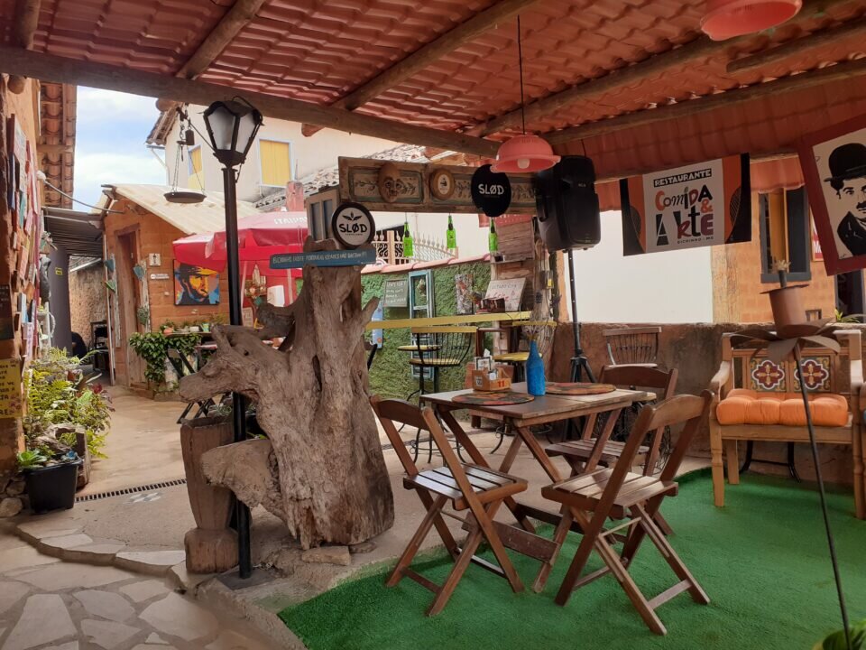 Restaurante em cidade turística