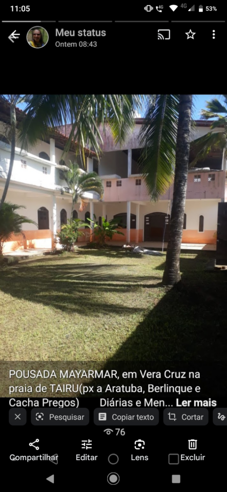 POUSADA À VENDA VERA CRUZ -BA