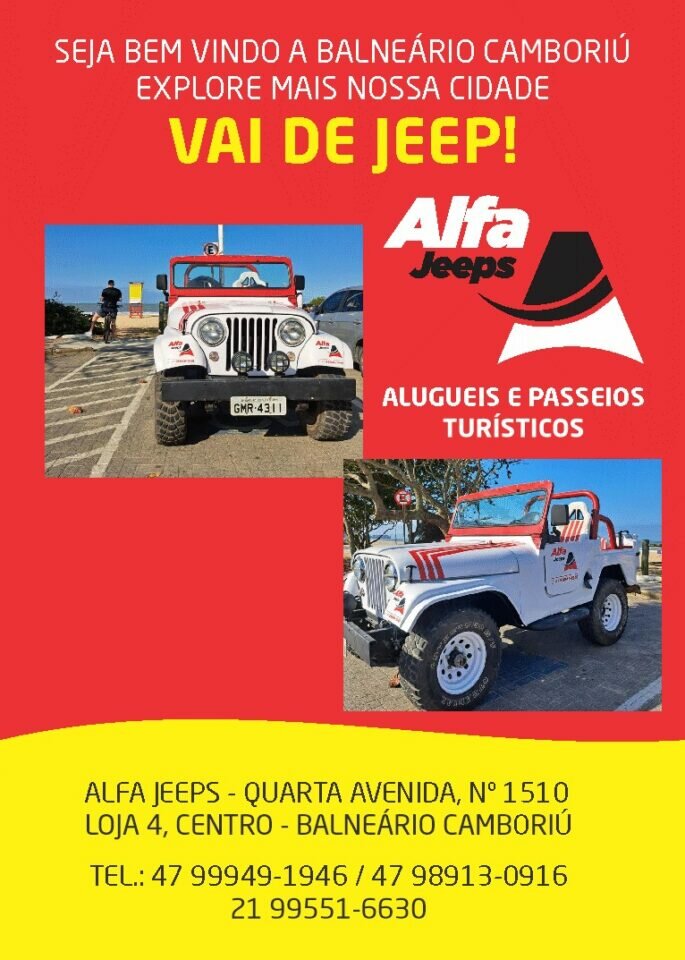 Locadora de jeeps com 3 veículos