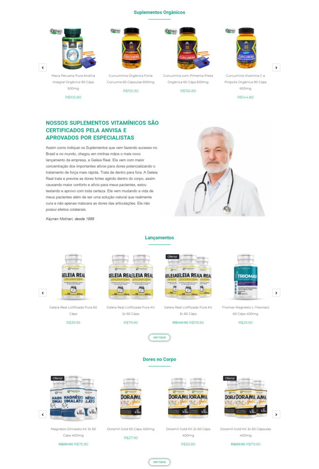 Vendo Loja Virtual de Suplementos Vitamínicos Nutracêuticos Ótimo Negócio