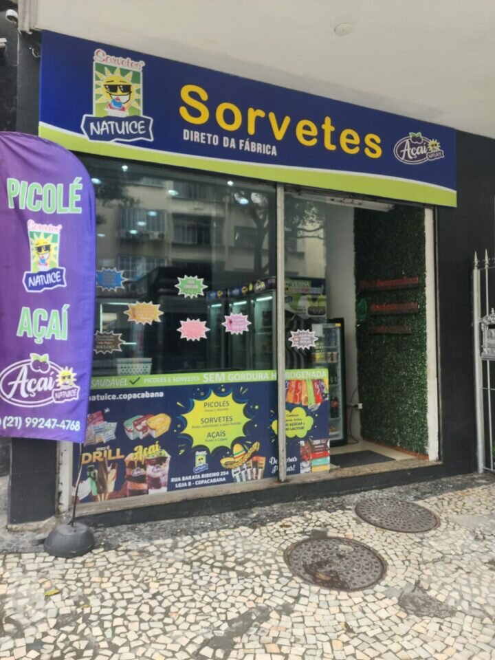 SORVETERIA COMPLETA EM COPACABANA – FRANQUIA SEM FIDELIDADE E SEM ROYALTY