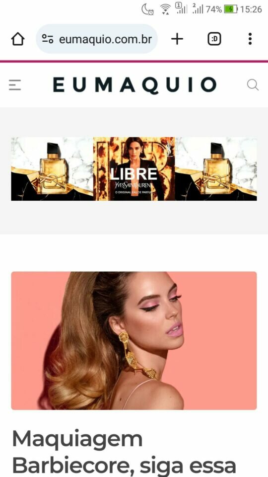Site de BELEZA e MAQUIAGEM