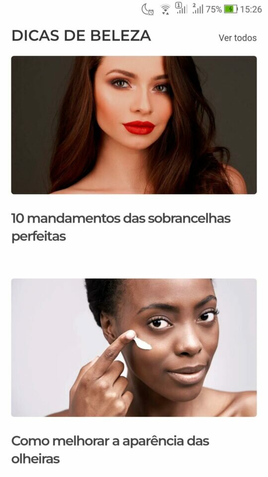 Site de BELEZA e MAQUIAGEM