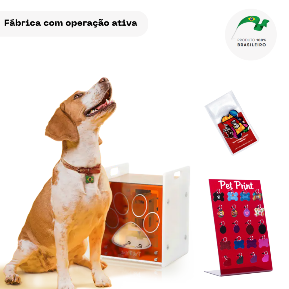 Fábrica de gravadoras de placas para seguimento de Pet Shop