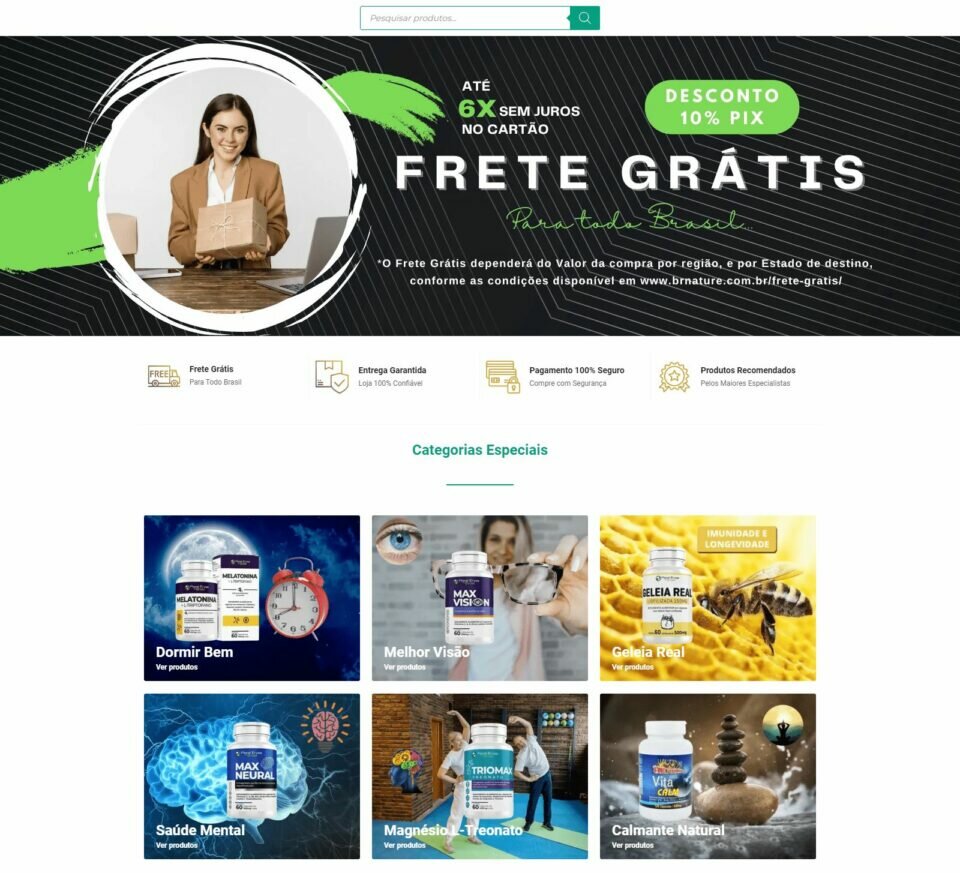 Vendo Loja Virtual de Suplementos Vitamínicos Nutracêuticos Ótimo Negócio