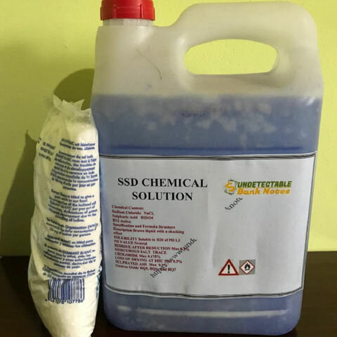 Comprar solução química SSD e pó de ativação para limpeza de notas