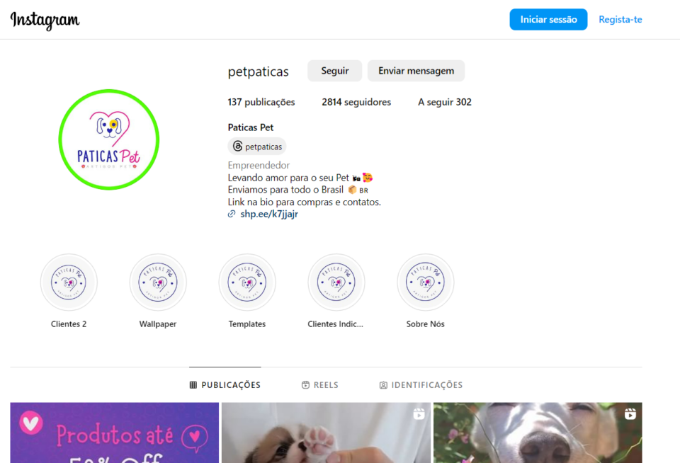 Venda de Marca e Operação de E-commerce – Petshop