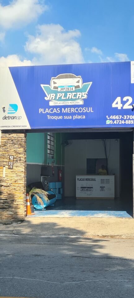 Firma de placas Mercosul