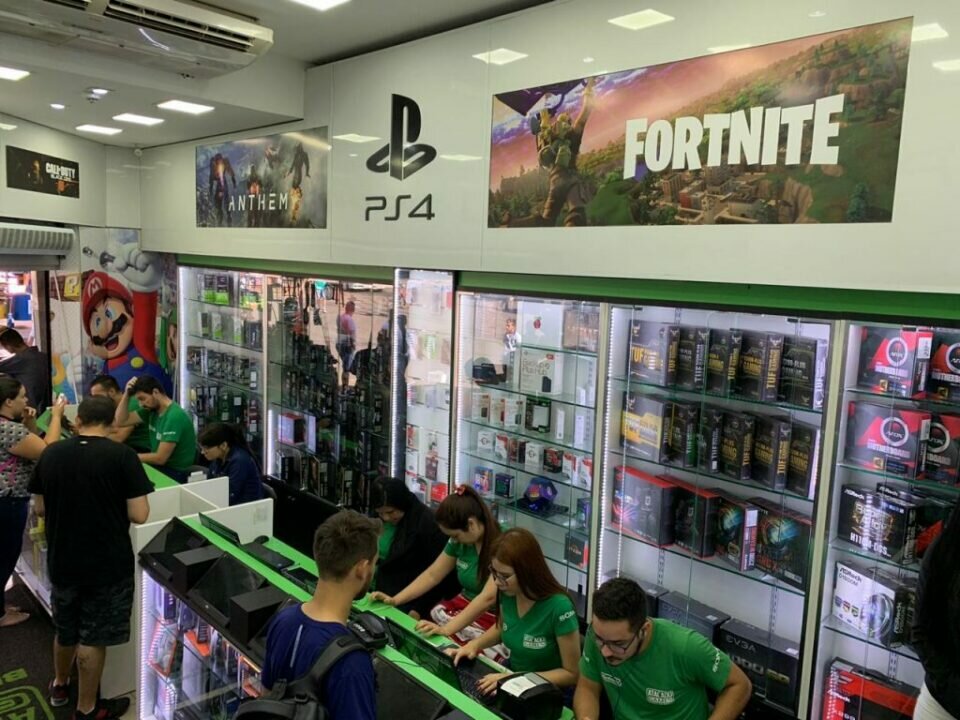 Rede de loja de games e informatica em Pernambuco, com lojas em shopping