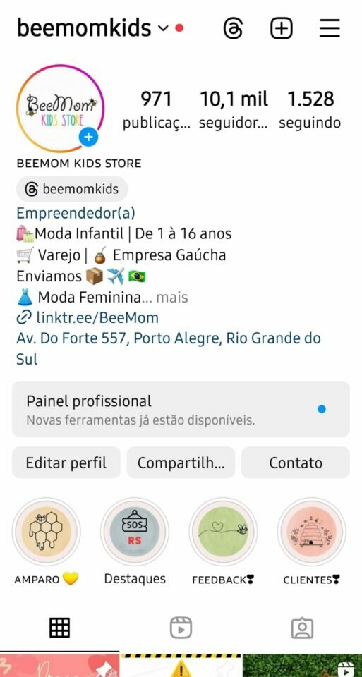 Loja de Ecommerce de Moda Infantil e Feminina