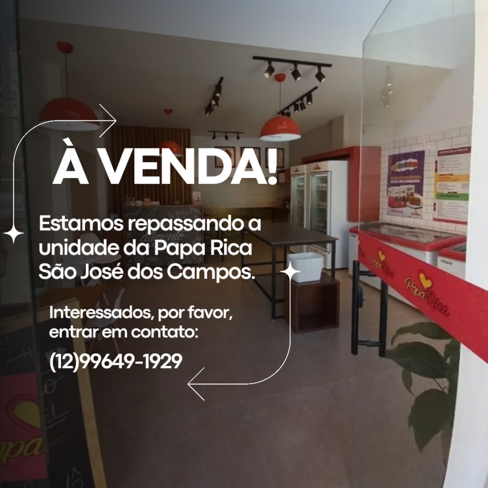 Repasso franquia Papa Rica São José dos Campos