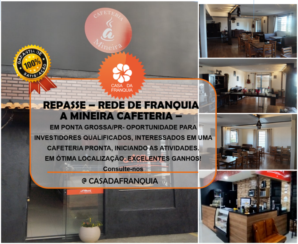 REPASSE CAFETERIA A MINEIRA/Ótimo Negócio – Menor preço anunciado – URGENTE