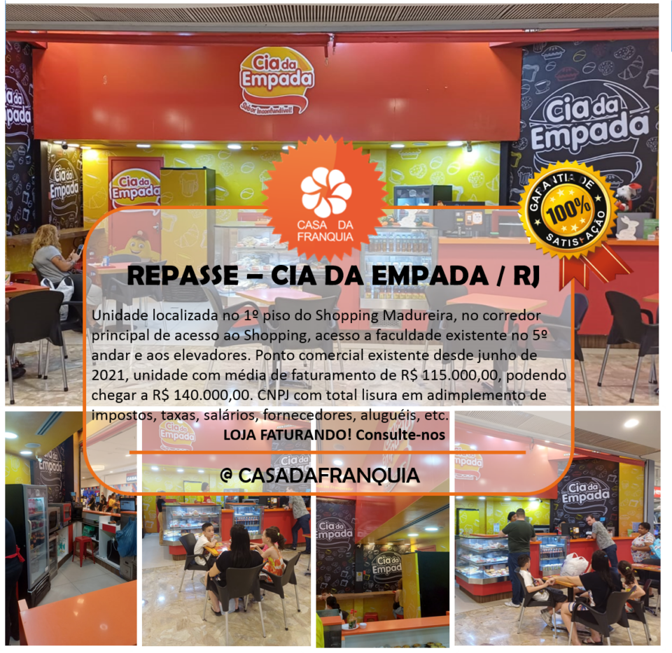 REPASSE – FRANQUIA CIA DA EMPADA