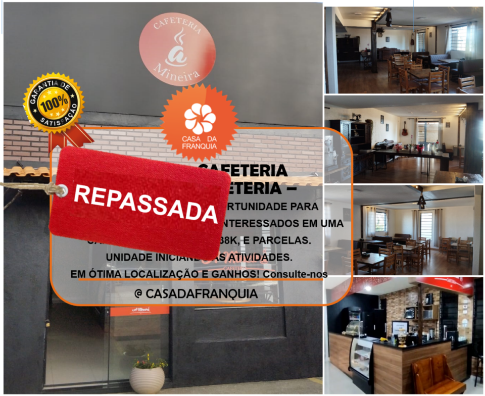 REPASSE CAFETERIA A MINEIRA/Ótimo Negócio – Menor preço anunciado – URGENTE