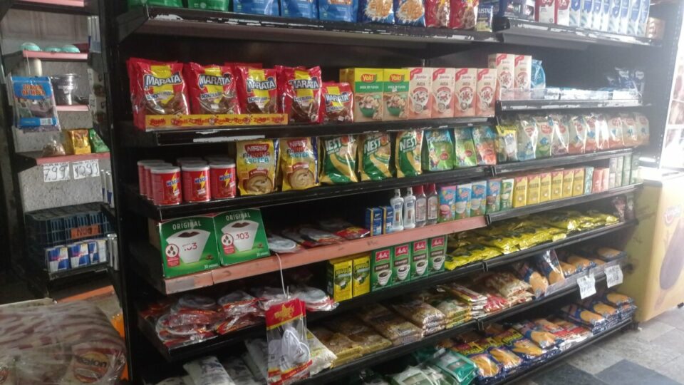 Mercado em funcionamento