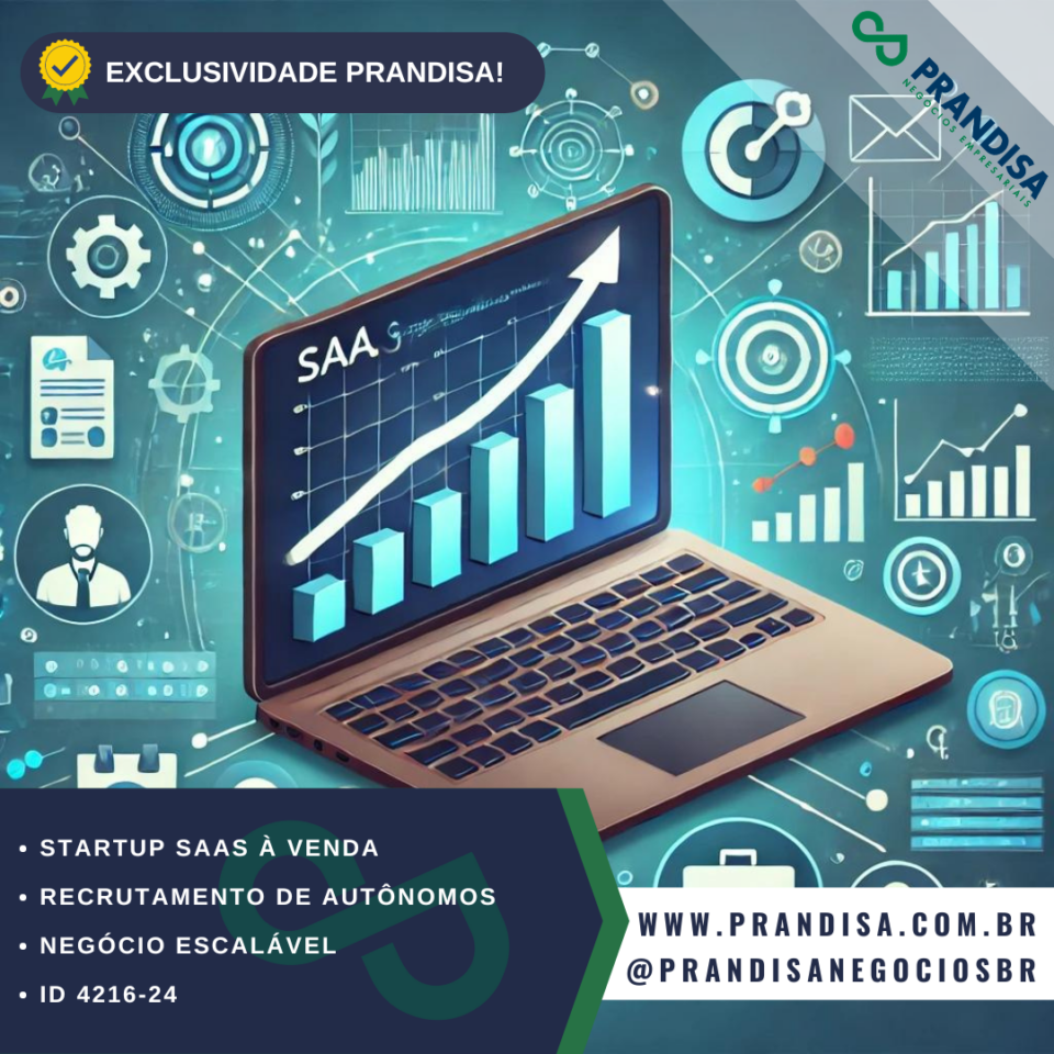 Startup SaaS à venda – @prandisanegociosbr