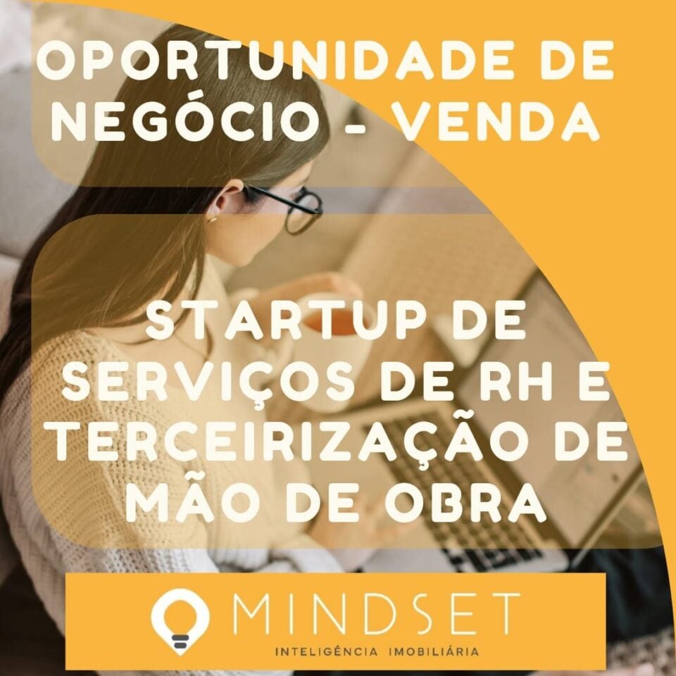Venda de Startup de Serviços de RH e Terceirização de Mão de Obra