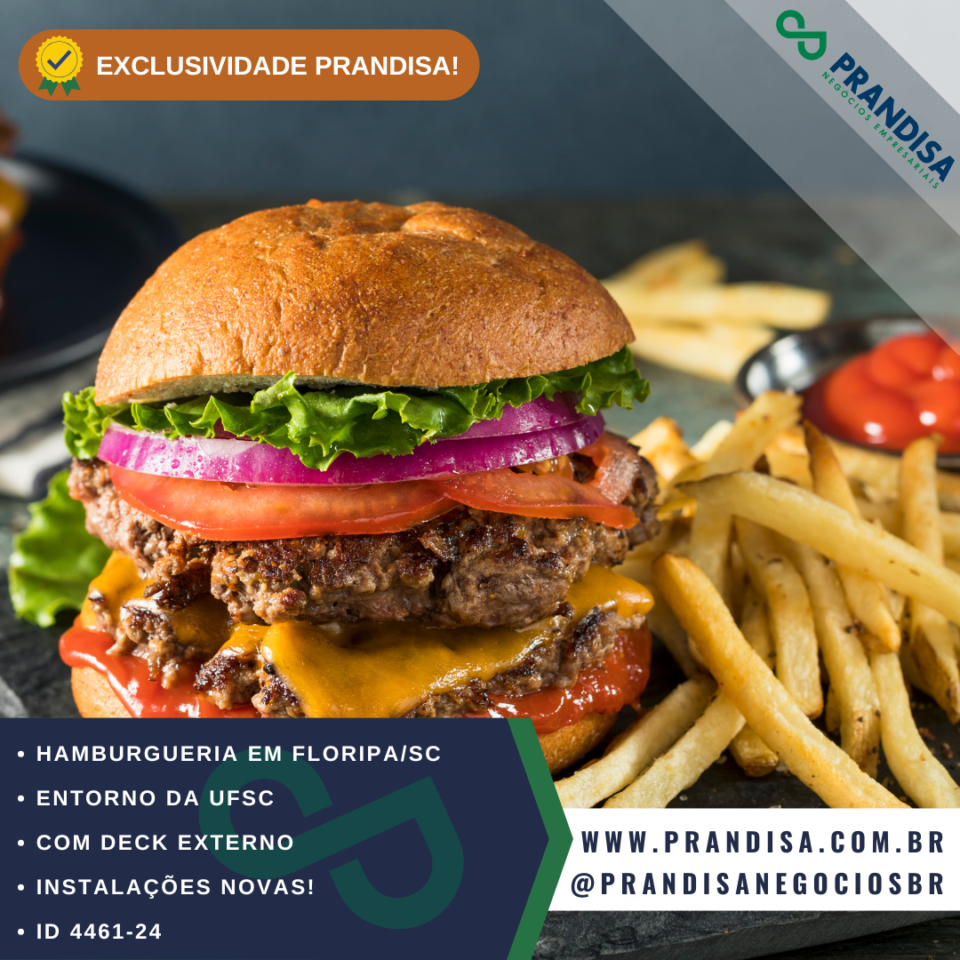 Hamburgueria à venda em Florianópolis  @prandisanegociosbr