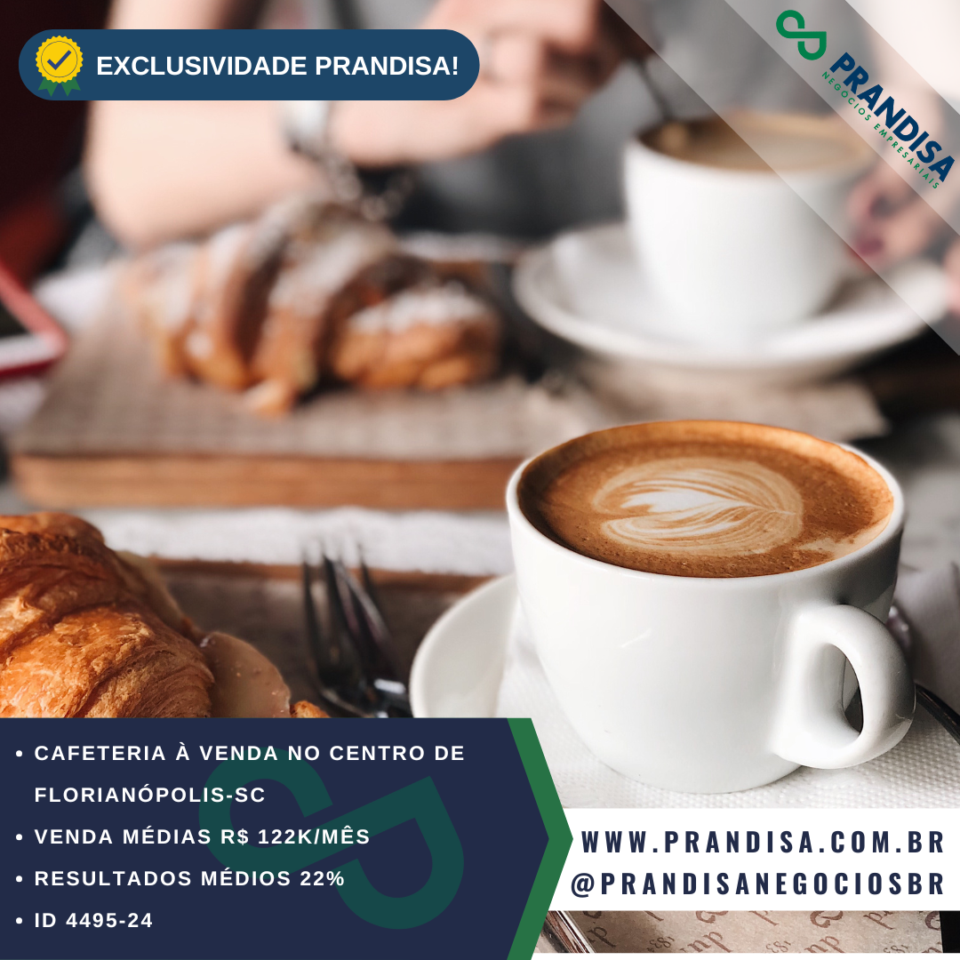 Cafeteria à venda no Centro de Florianópolis – SC  @prandisanegociosbr