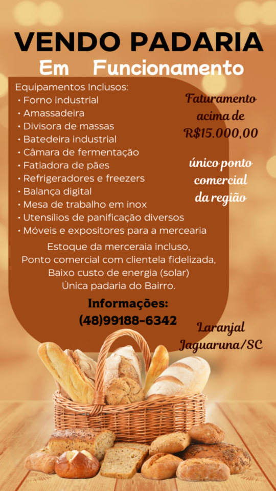 Vendo Padaria completa