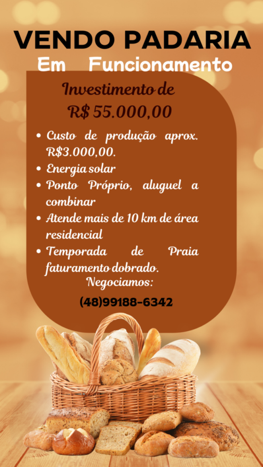 Vendo Padaria completa