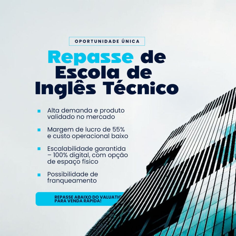 Única Escola de Inglês Técnico no Brasil