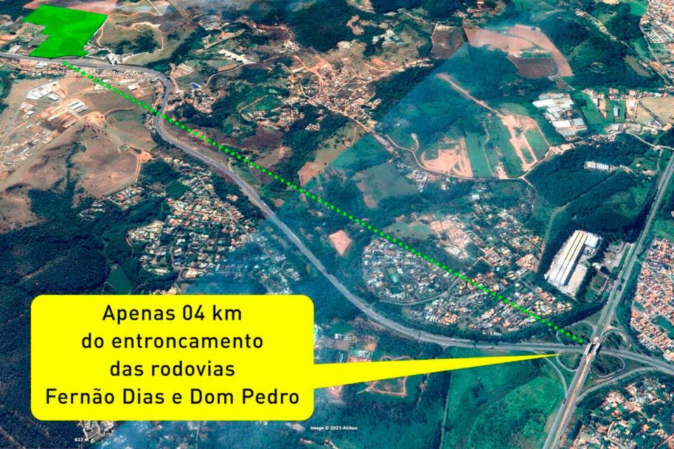 Terreno Industrial a venda em Atibaia/SP nas margens da Rodovia Fernão Dias