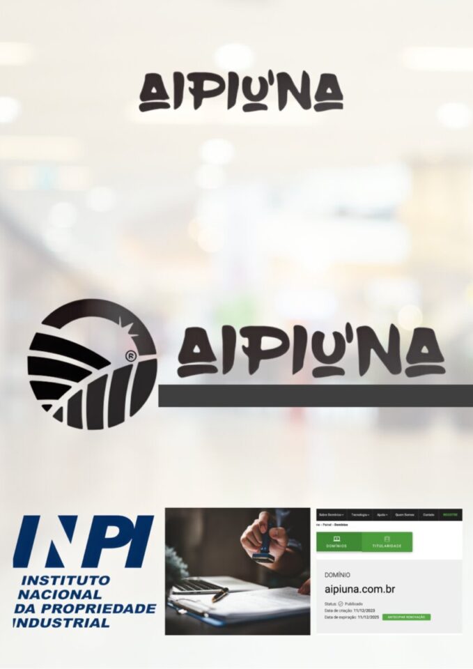 Marca Registrada no INPI e Domínio no Registro BR – Aipiuna