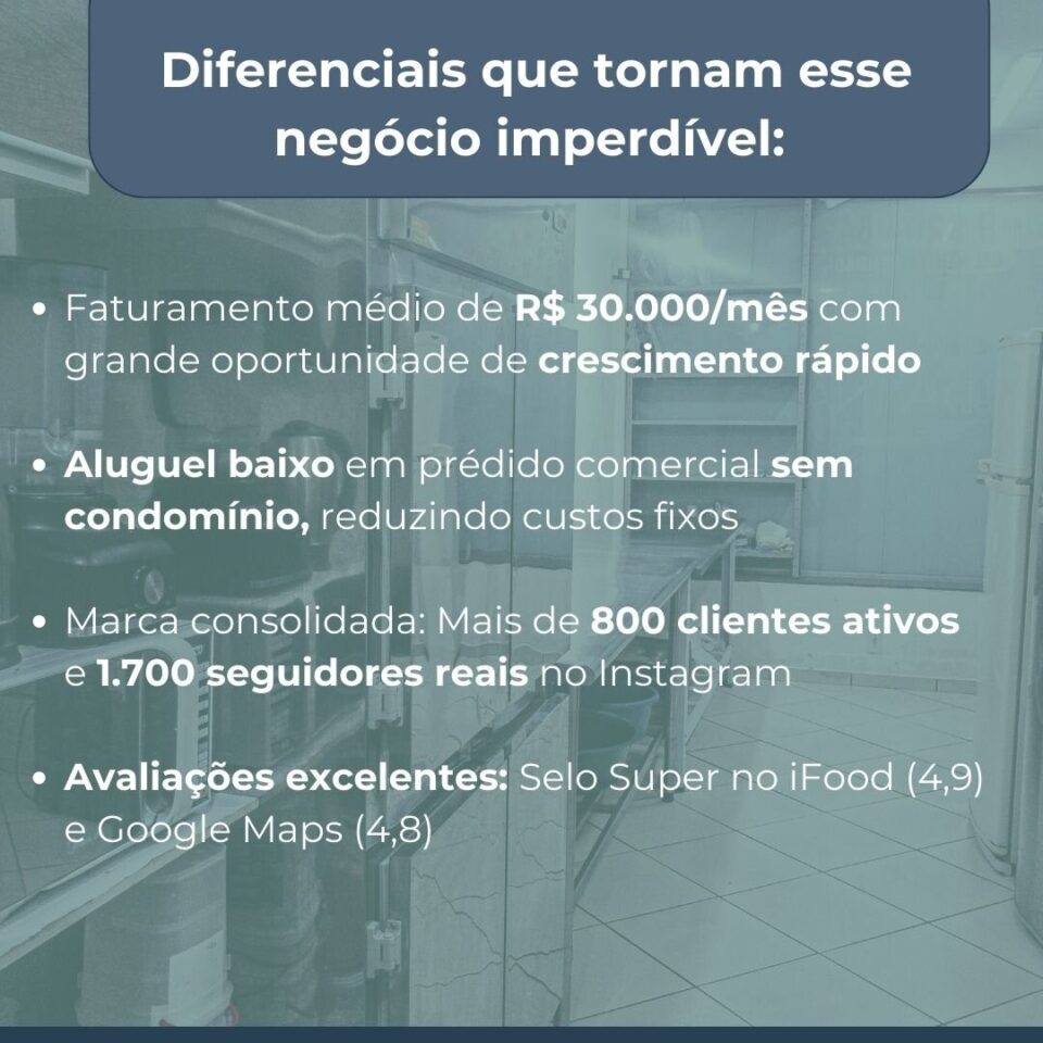 VENDA DE PIZZARIA EM PLENO FUNCIONAMENTO – FATURAMENTO MÉDIO DE 30000/MÊS
