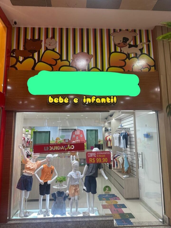 Vendo loja infantil