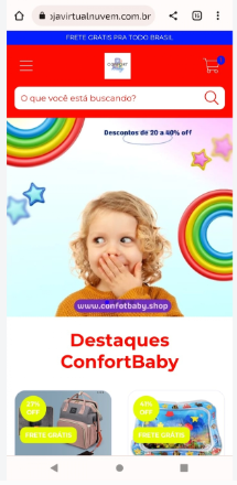 Loja de artigos infantis faturando muito