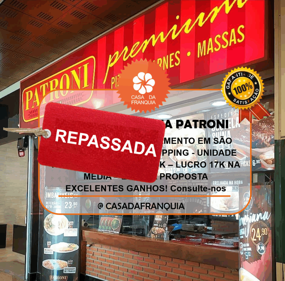 REPASSE – PIZZARIA PATRONI