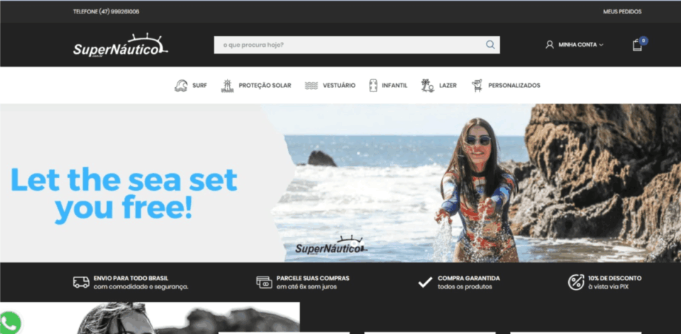Vendo Marca Surf Wear e Estrutura Física que atende todo o Brasil