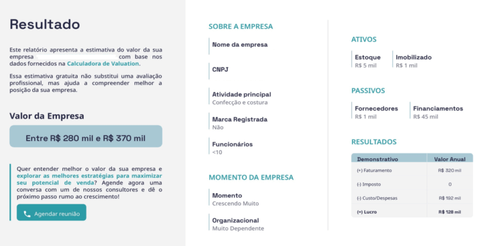Empresa faturando
