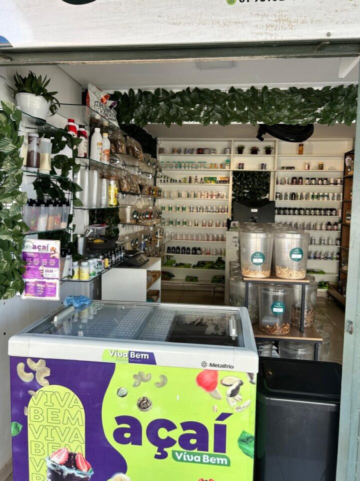 Passo ponto de loja de açaí e produtos naturais