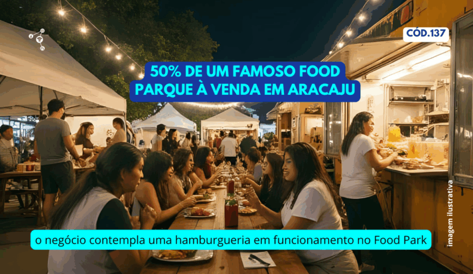 Cód137 – Venda de Metade de Food Park de Sucesso com Hamburgueria