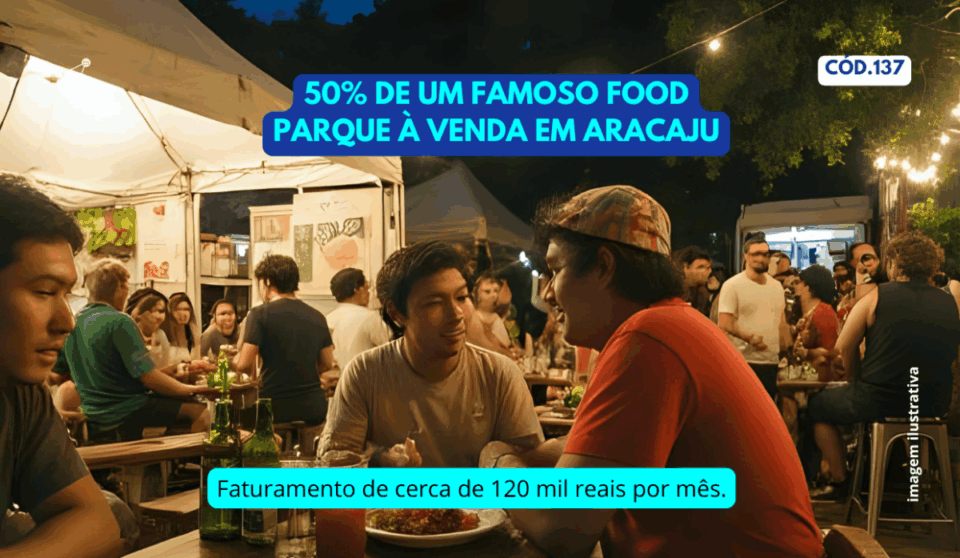 Cód137 – Venda de Metade de Food Park de Sucesso com Hamburgueria