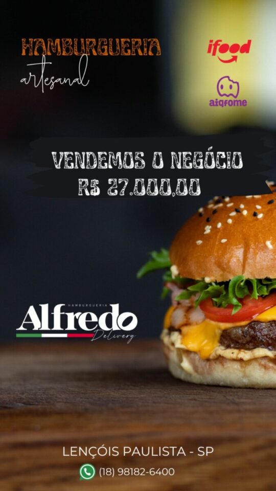 Vendo Hamburgueria Artesanal