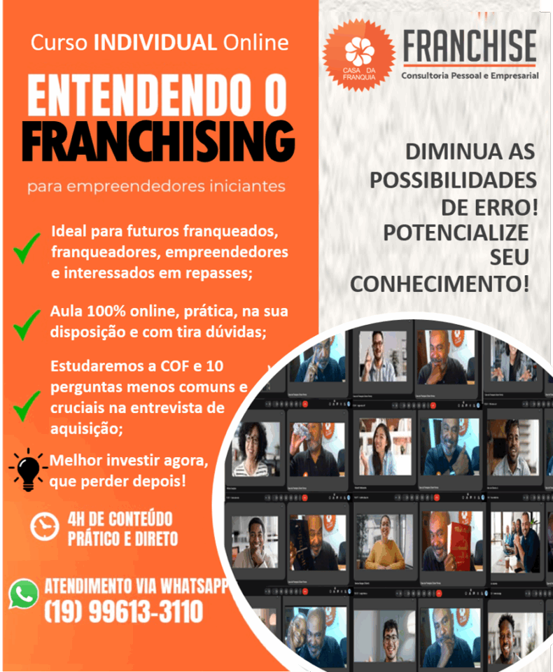 CURSO ONLINE – ENTENDENDO FRANCHISING PARA EMPREENDEDORES INICIANTES