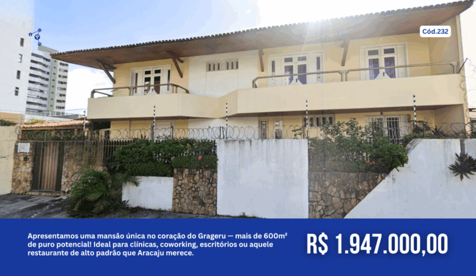 Mansão Comercial à Venda em Bairro Nobre de Aracaju