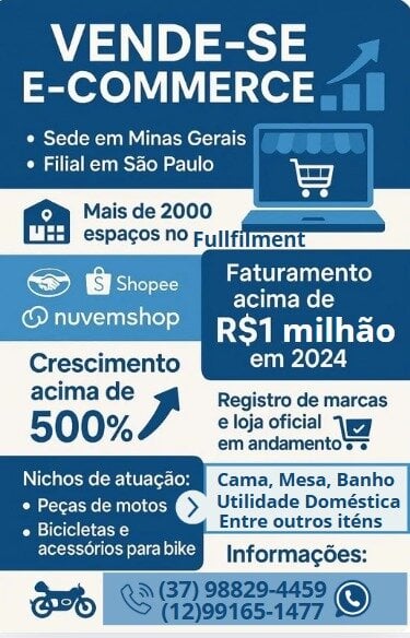 VENDE E-COMMERCE EM MINAS GERAIS