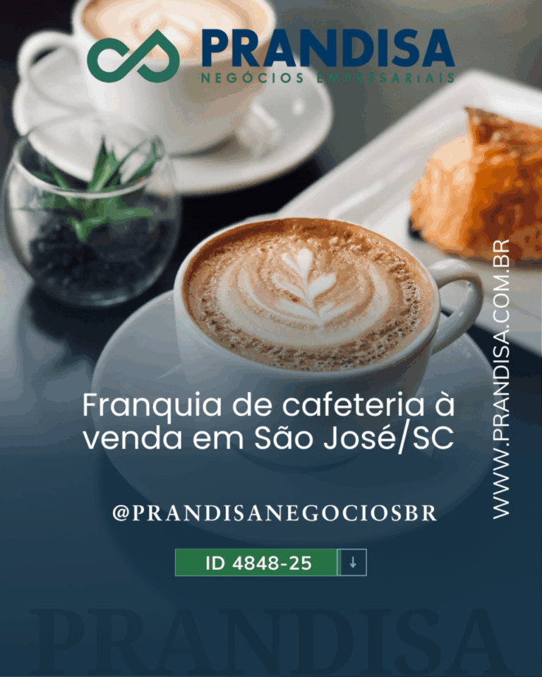 Franquia cafeteria à venda em São José – SC