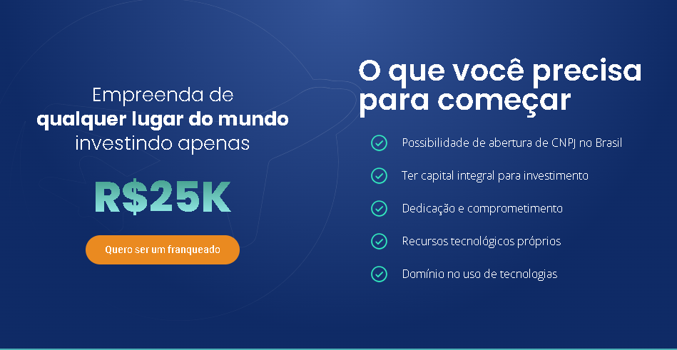 Franquia de Agência/Viagens e Turismo Completa  home based