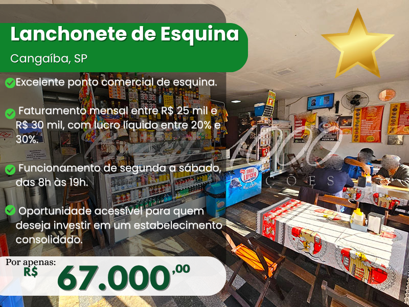 Lanchonete de Esquina no Cangaíba, SP Cod 113482