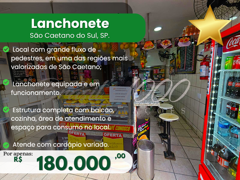 Lanchonete em São Caetano do Sul, SP Cod 113561