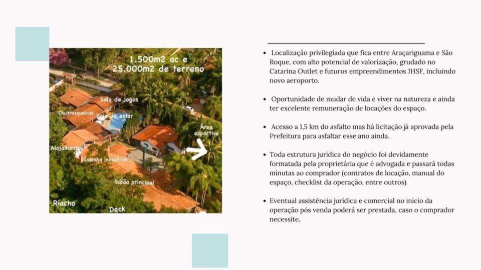 DIRETO COM O PROPRIETÁRIO  – CHÁCARA MULTIUSO EM SÃO ROQUE